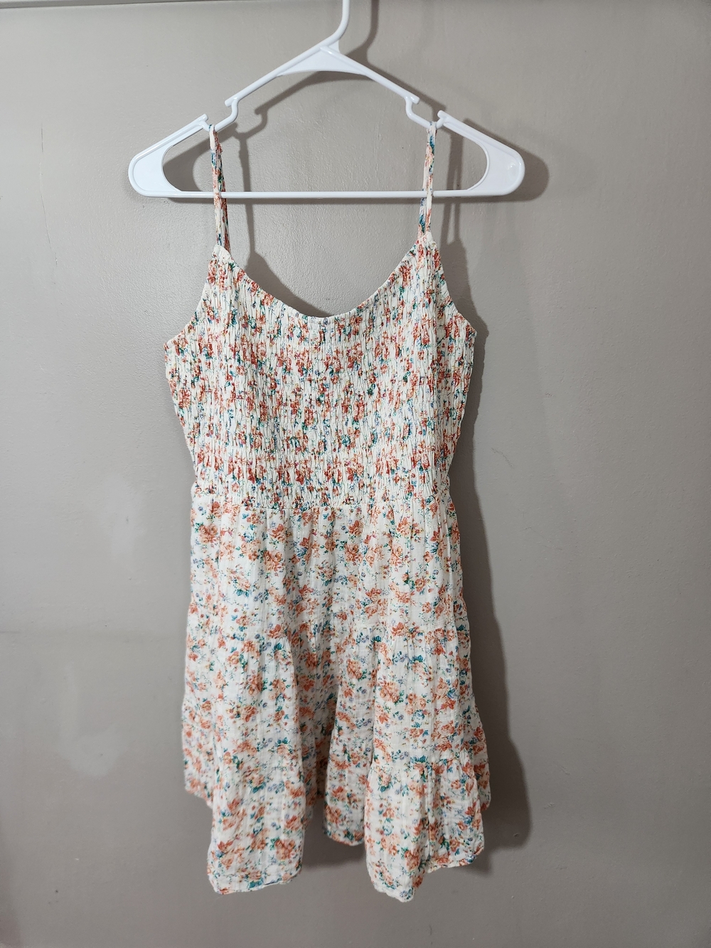 American Eagle Outfitters Smocked Floral Sundress Romantic Cotton Feminine XL